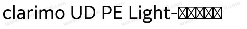 clarimo UD PE Light字体转换